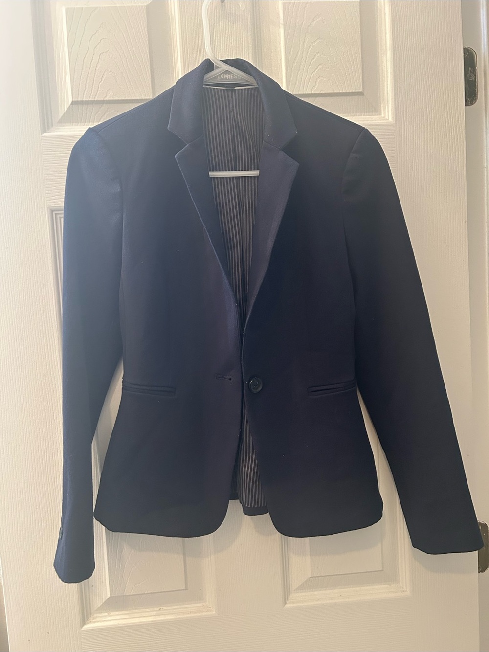 Express Navy Blazer Single Button Blazer